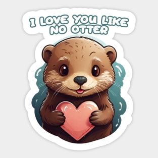 Kawaii cute otter Sticker